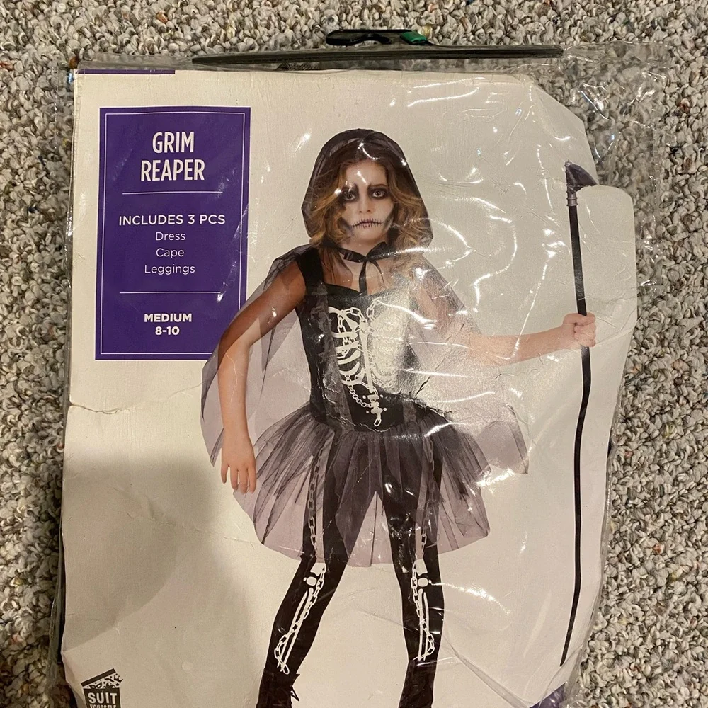 Grim Reaper Kids Costume - Black